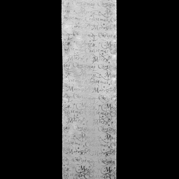 メリークリスマス シルバー 巾12.5cm 18M巻